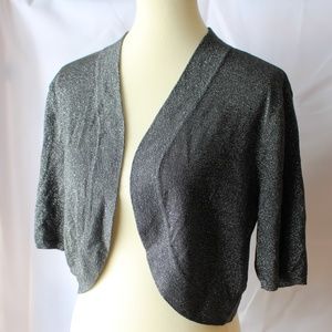 NWT Worthington Gray Sparkle Shrug Sweater